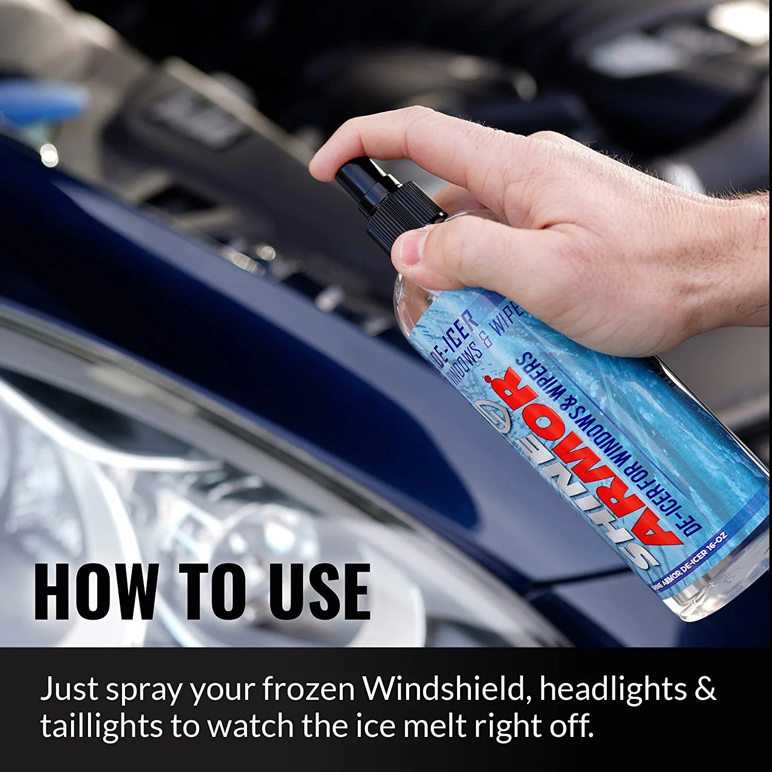 Deicer Spray for Car Windshield, De Icer for Car Windshield